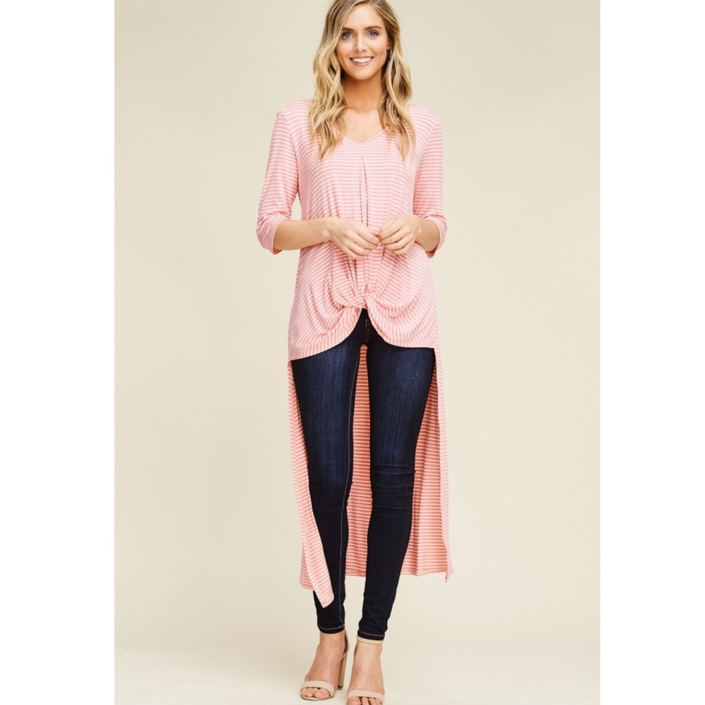 $$ FIRM $$ Beautiful Spring Hi Lo Tunic Top - Picture 1 of 8